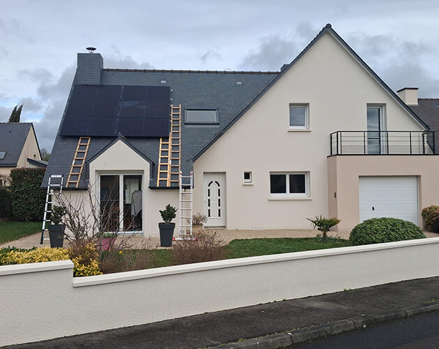 Installation de panneaux solaires maison Bruz