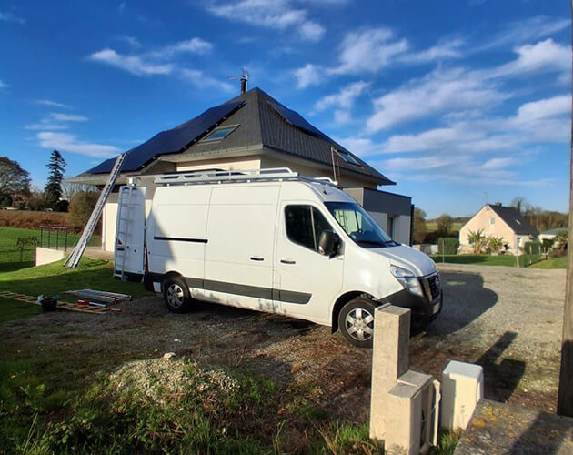 Installation de panneaux solaires 5 kWc à La Vraie-Croix