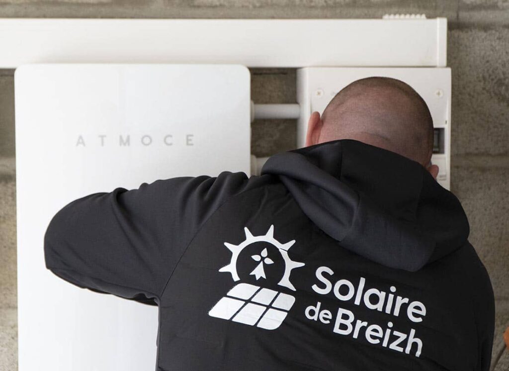 installation batterie physique par solaire de breizh pour autoconsommation energie solaire