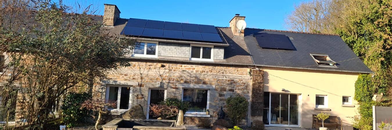 installation solaire sur toit maison bretagne